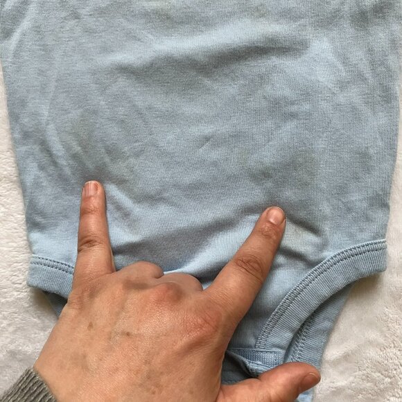 Pekkle Baby Outfit Set 4-pc 100% Cotton 9M | GUC Bodysuits Pants S’mores Stripe - Picture 9 of 16